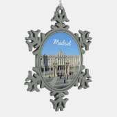 Royal Palace, Madrid Tin Sneeuwvlok Ornament (Links)