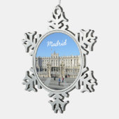 Royal Palace, Madrid Tin Sneeuwvlok Ornament (Rechts)