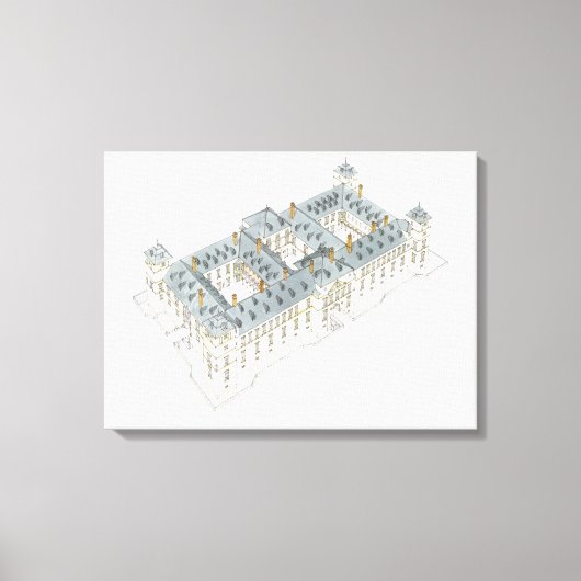 Royal Palace of El Pardo. Madrid Spanje Canvas Afdruk (Voorkant)