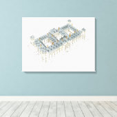 Royal Palace of El Pardo. Madrid Spanje Canvas Afdruk (Insitu (Houten vloer))