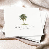 Royal Palm Tree Tropical Wedding Servet