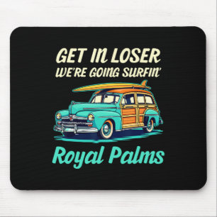 Royal Palms Beach Californië Surfen Vrouwen Mannen Muismat