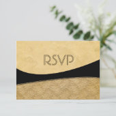Royal Paris Lace RSVP Kaartje (Staand voorkant)