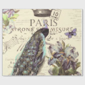 Royal Paris pauock Wrapping Paper Cadeaupapier (Vlak)