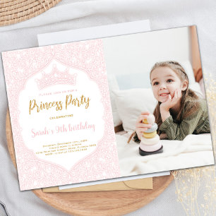 Royal Party-uitnodigingen voor kinderen Kaart