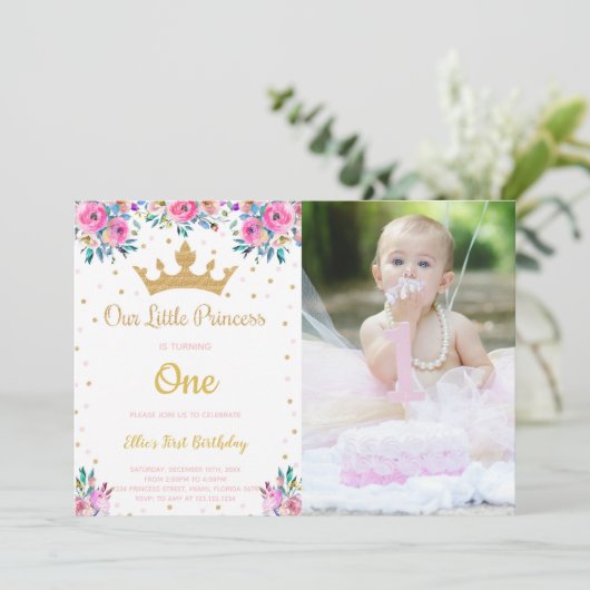  Royal Party-uitnodigingen voor kinderen Kaart (Staand voorkant)