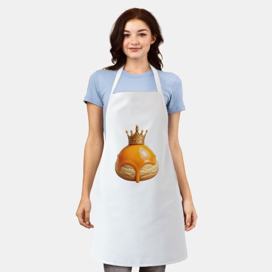 Royal Pastry Crown Apron Schort (Gedragen)