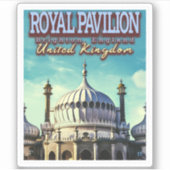 ROYAL PAVILION - BRIGHTON ENGLAND - VERENIGD KONIN STICKER (Voorkant)