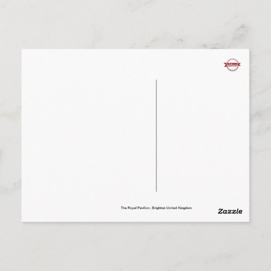 Royal Pavilion, Brighton (Verenigd Koninkrijk) Briefkaart (Achterkant)