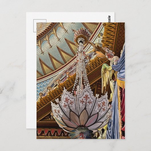 Royal Pavilion Plafond & Kroonluchter Print Briefkaart (Voorkant / Achterkant)