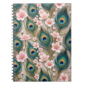 Royal Peacock feather Notebook Notitieboek (Voorkant)