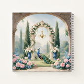 Royal Peacock Garden"Personalized SSpiral Notebook Notitieboek (Achterkant)
