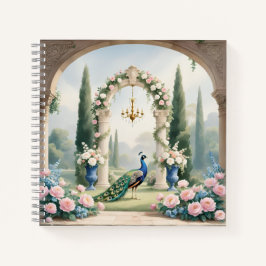Royal Peacock Garden"Persoonlijk Spiraal Notebook Notitieboek