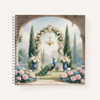 Royal Peacock Garden"Persoonlijk Spiraal Notebook Notitieboek