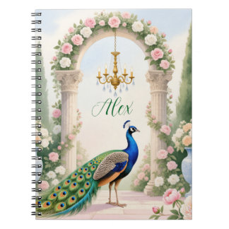 "Royal Peacock Garden" Persoonlijk spiraalnotitieb Notitieboek