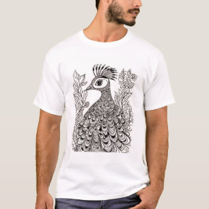 Royal Peacock Radiance T-shirt Design