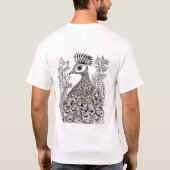 Royal Peacock Radiance T-shirt Design (Achterkant)