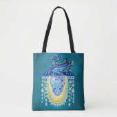 Royal Peacock Radiance Tote Bag (Voorkant)