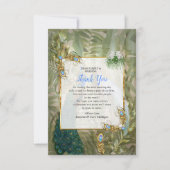 Royal Peacock Temple Dreams Dank u kaart (Voorkant)