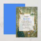 Royal Peacock Temple Dreams Dank u kaart (Voorkant / Achterkant)