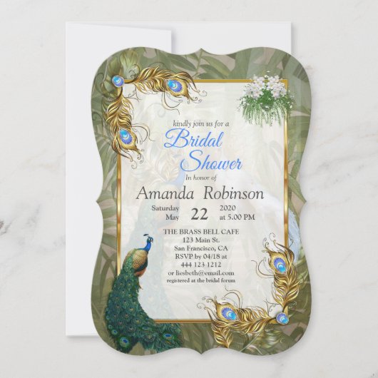  Royal Peacock Temple Dreams Kaart (Voorkant)