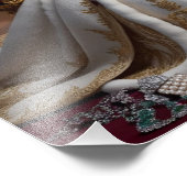 Royal Pet Queen Portrait - Luxe Digitale Kunst Foto Afdruk (Hoek)