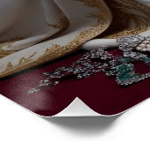 Royal Pet Queen Portrait - Luxe Digitale Kunst Perfect Poster (Hoek)