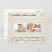 Royal Photo Birth Aankondiging (Voorkant / Achterkant)