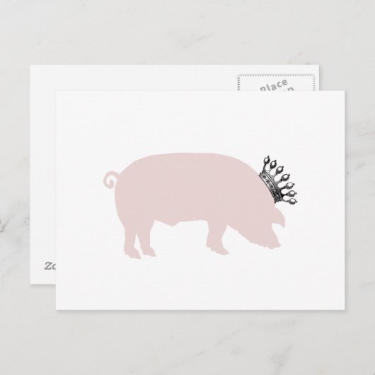 Royal Pig Briefkaart (Voorkant / Achterkant)