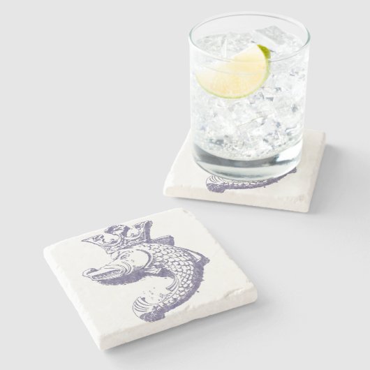 Royal Pike Stenen Onderzetter (Zijkant)