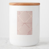 Royal Pink Ceramic-Lid Jar Voedselcontainer Etiket (Voorkant)