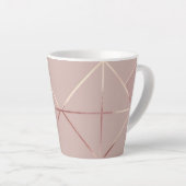 Royal Pink Coffee Cup Latte Mok (Rechterhoek)