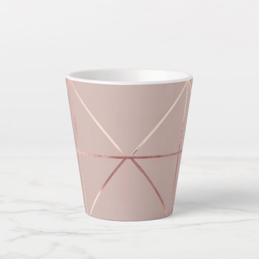 Royal Pink Coffee Cup Latte Mok (Voorkant)