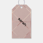 Royal Pink Gift Kaart Cadeaulabel (Achterkant)