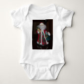 Royal Plaid Santa Vrolijk Kerstfeest Romper (Voorkant)