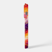 Royal Plum & Raspberry Marble with Gold Veining iPhone Hoesje (Linkerkant)