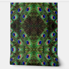 Royal Plumage - Luxe Pauw Veer Patroon Behang