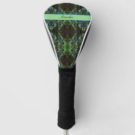 Royal Plumage - Luxe Pauw Veer Patroon Golfheadcover