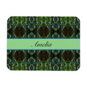 Royal Plumage - Luxe Pauw Veer Patroon Magneet (Horizontaal)