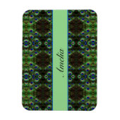 Royal Plumage - Luxe Pauw Veer Patroon Magneet (Verticaal)