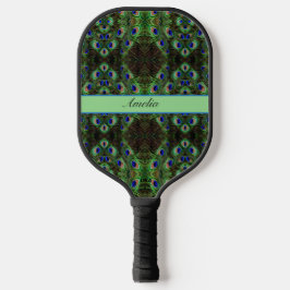 Royal Plumage - Luxe Pauw Veer Patroon Pickleball Paddle