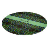 Royal Plumage - Luxe Pauw Veer Patroon Snijplank (Hoek)