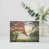 Royal Poinciana (flamboyante boom) Briefkaart (Staand voorkant)