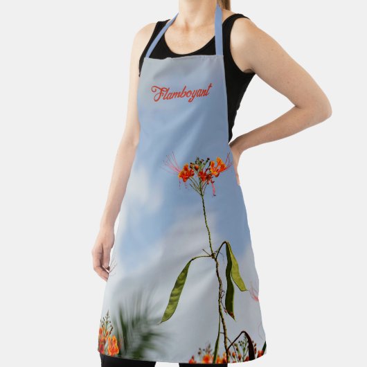 Royal Pooverana Flamboyant Flower Sky Blue Schort (Insitu)