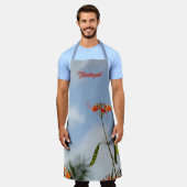 Royal Pooverana Flamboyant Flower Sky Blue Schort (Gedragen)