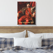 Royal Portrait Custom gepersonaliseerde foto  Canvas Afdruk (Insitu (Slaapkamer))