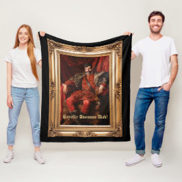 Royal Portrait Custom gepersonaliseerde foto  Fleece Deken