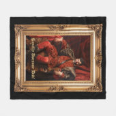 Royal Portrait Custom gepersonaliseerde foto  Fleece Deken (Voorkant (Horizontaal))