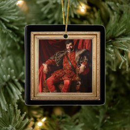 Royal Portrait Custom gepersonaliseerde foto  Keramisch Ornament