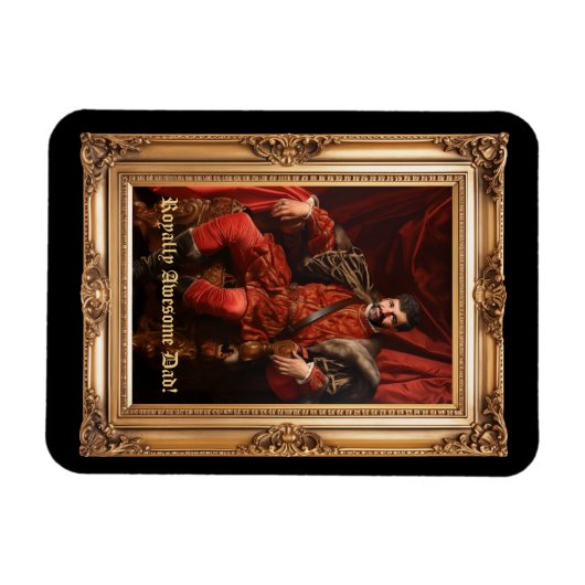 Royal Portrait Custom gepersonaliseerde foto  Magneet (Horizontaal)
